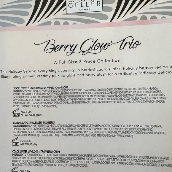 Laura Geller berry glow trio a full size 3 pc collection primer blush lipgloss - Picture 11 of 11